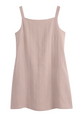 Salerno linen dress, powder