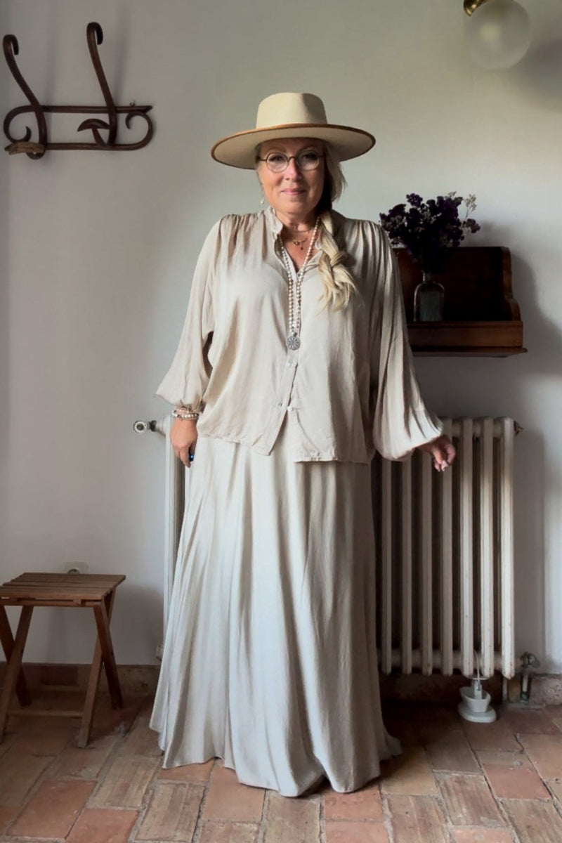 Sandy satiinihame, beige