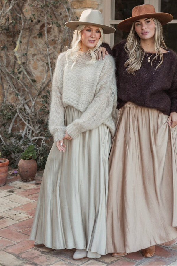 Sandy satiinihame, beige