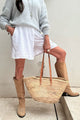 Santos linen shorts, white