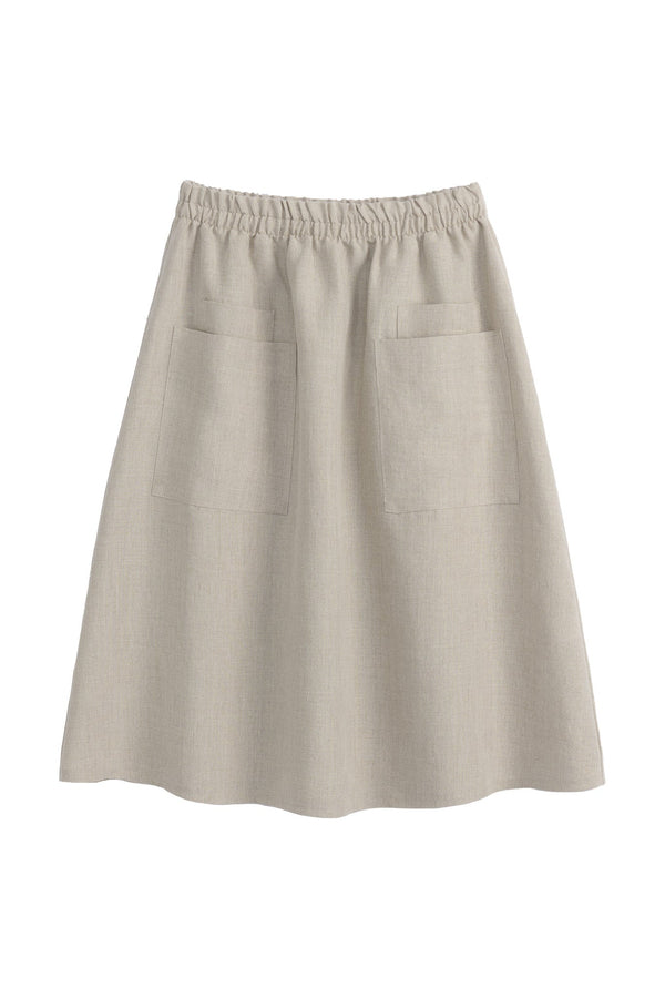 Sarie linen skirt, natural
