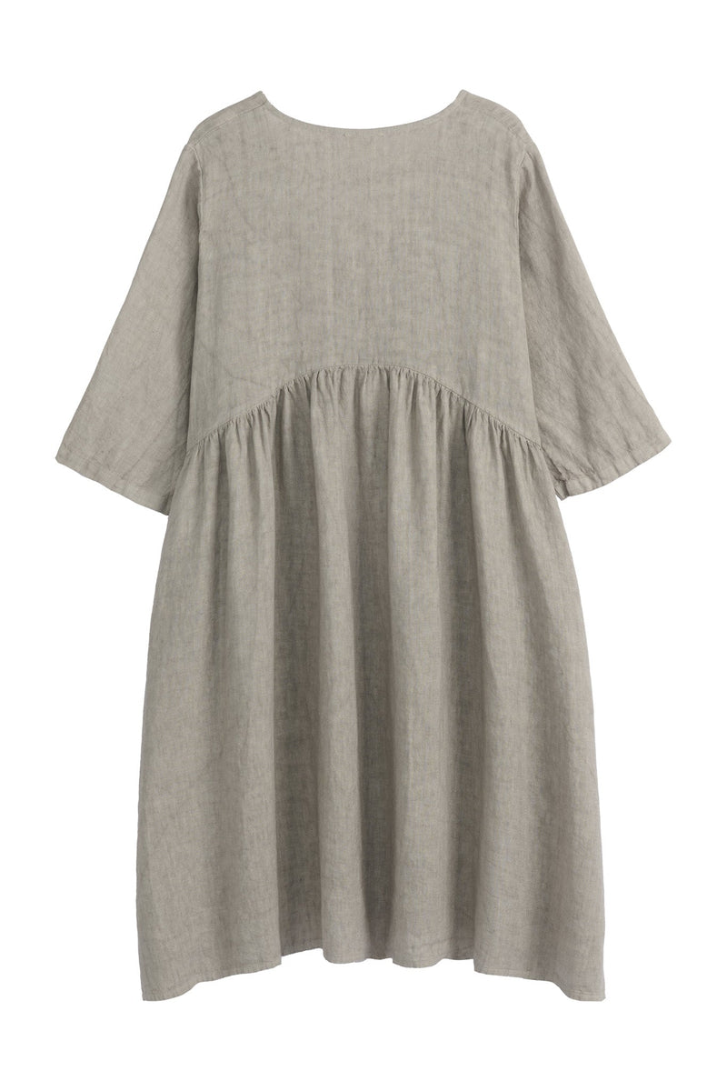 Sarine pellavamekko, taupe