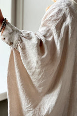 Scarlett linen shirt, sand