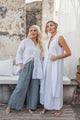 Selene linen shirt, white