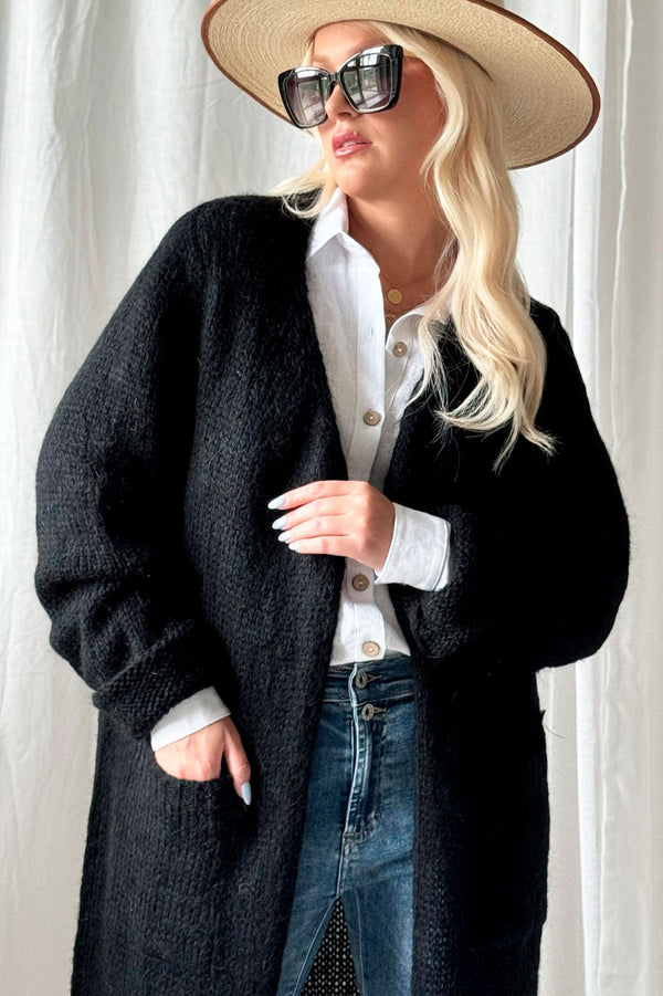 Slowly morning cardigan, black