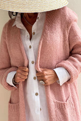 Slowly morning cardigan, candy pink