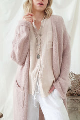 Slowly morning cardigan, rose