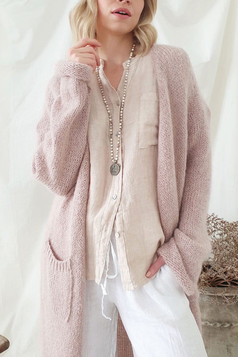 Slowly morning cardigan, rose