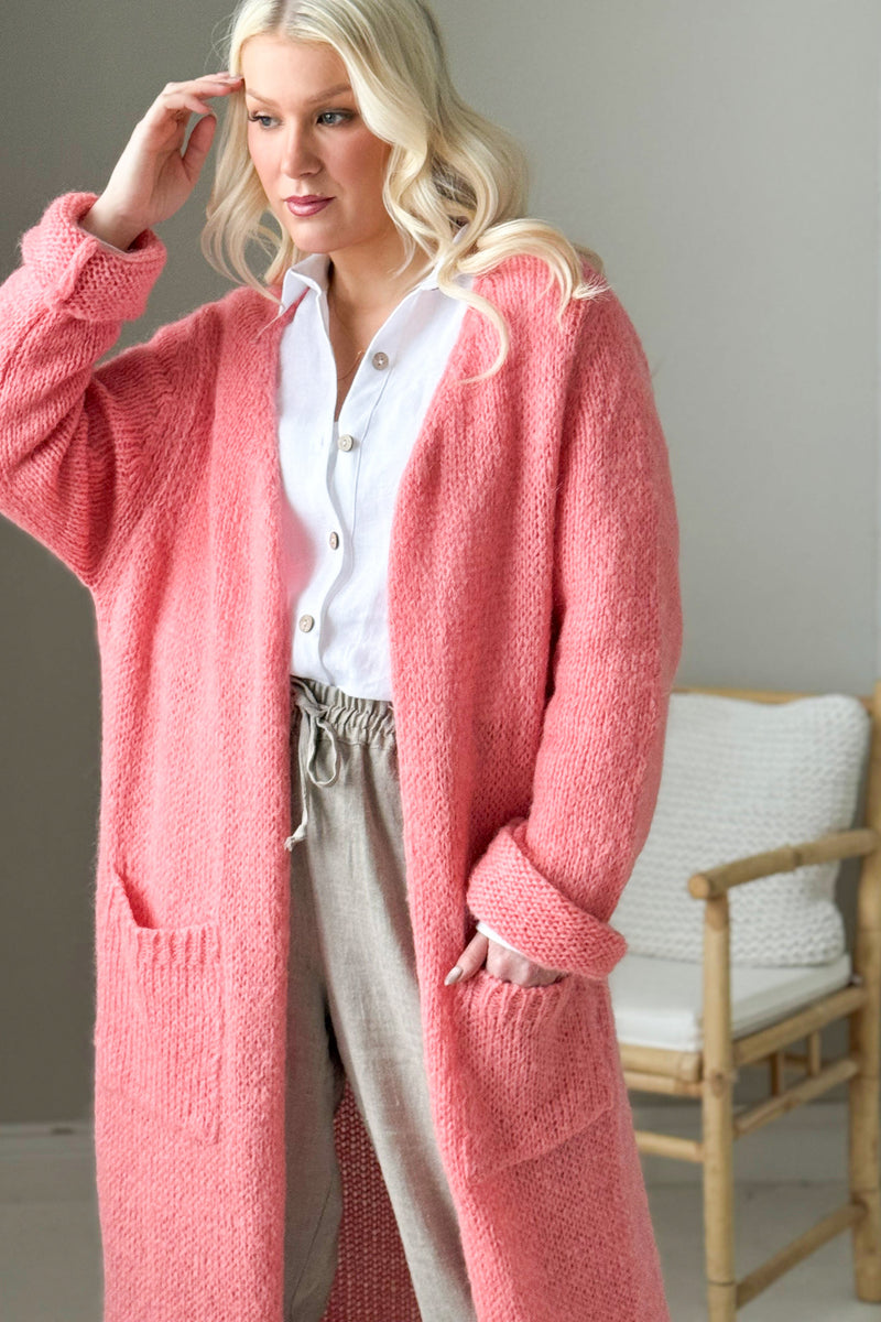 Slowly morning cardigan, peach spritz