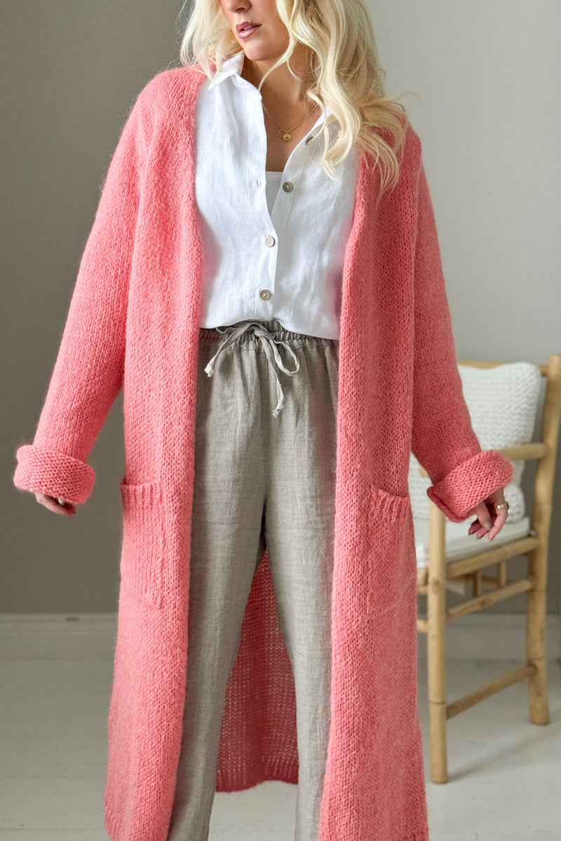 Slowly morning cardigan, peach spritz