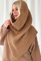 Landow snood scarf, caramel