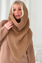 Landow snood scarf, caramel