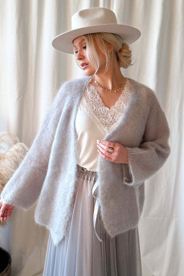 Soft life cardigan, pearl grey