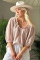 Solita linen shirt, light pink