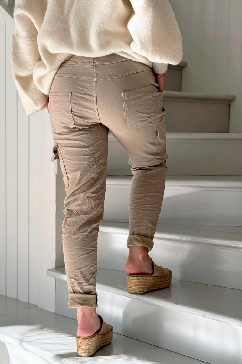 Star joggers, taupe