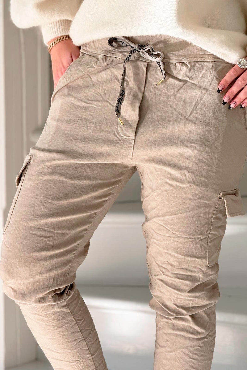 Star joggers, taupe