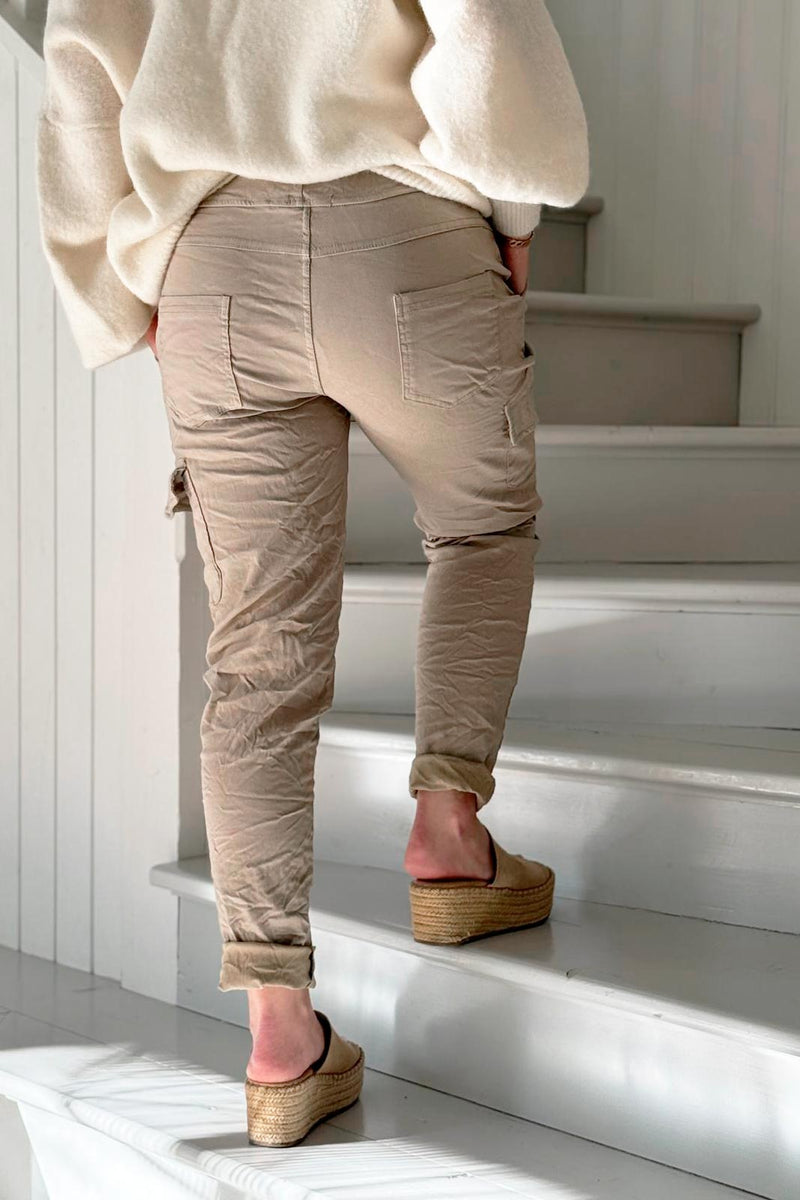 Star joggers, taupe