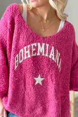 Bohemiana star jumper, miami pink