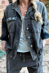 Stardust denim jacket, grey