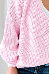 Sunset cotton knit, candy pink