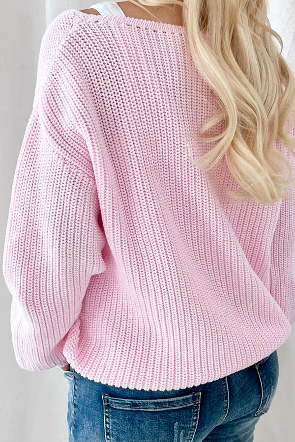 Sunset cotton knit, candy pink