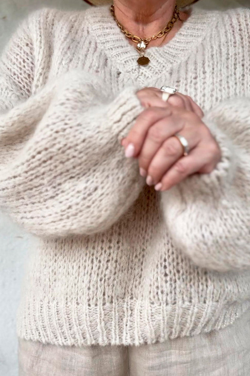 Sweetness mohair jumper, beige