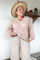 Sweetness mohair jumper, powder pink