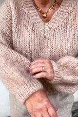 Sweetness mohair jumper, powder pink