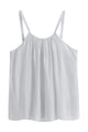Tierra silk top, pearl grey