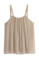 Tierra silk top, toffee