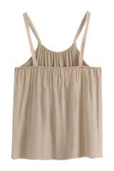 Tierra silk top, toffee