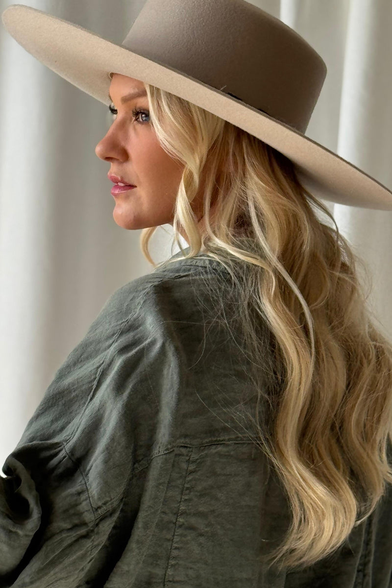 Tulum villafedora, beige