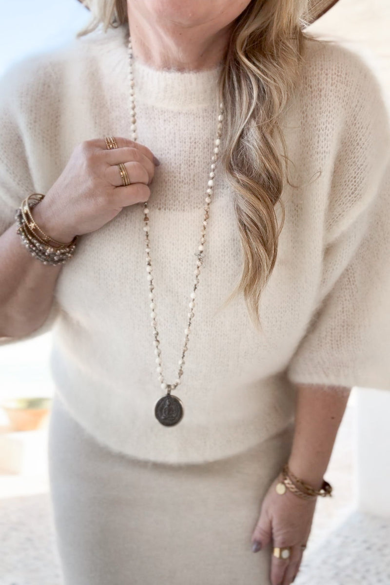 Love spell mohairneule, off white