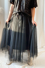 Vintage Daydream tull skirt, black