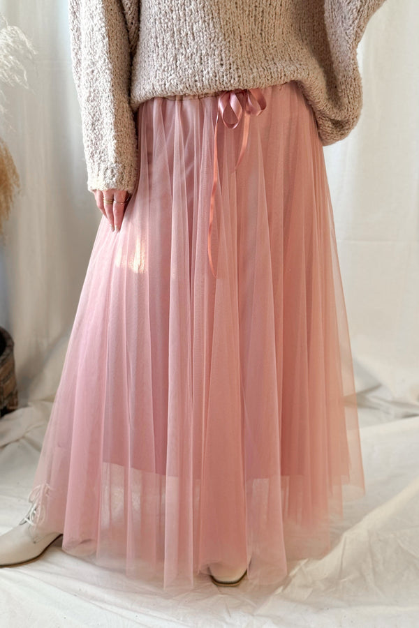 Vintage Daydream tulle skirt, light pink