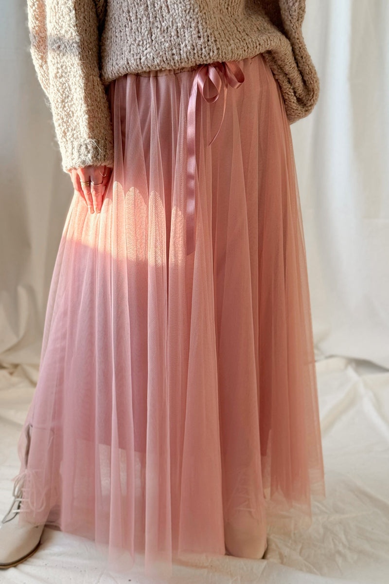 Vintage Daydream tulle skirt, light pink