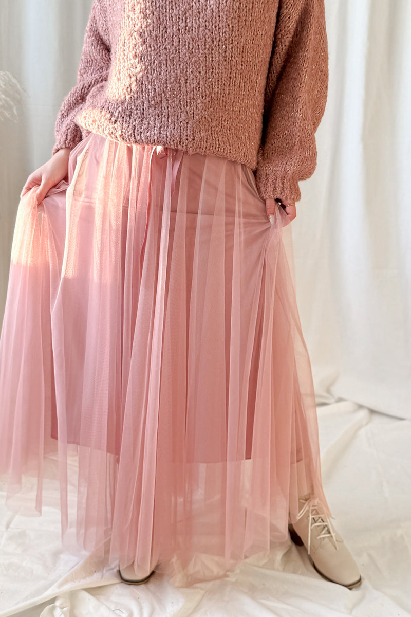 Vintage Daydream tulle skirt, light pink