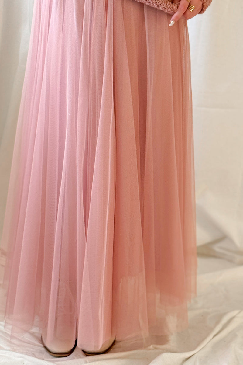 Vintage Daydream tulle skirt, light pink