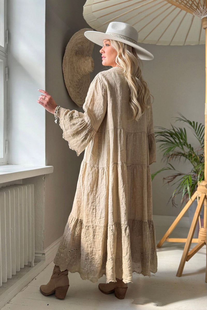 Vionne pellavamekko, cashmere