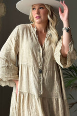 Vionne pellavamekko, cashmere