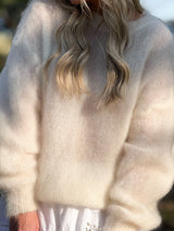 Warmness mohairneule, beige