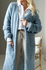 Slowly morning cardigan, smokey blue