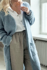 Slowly morning cardigan, smokey blue