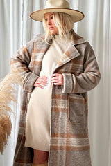 Winona wool coat, light grey