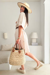 Wren linen dress, sand