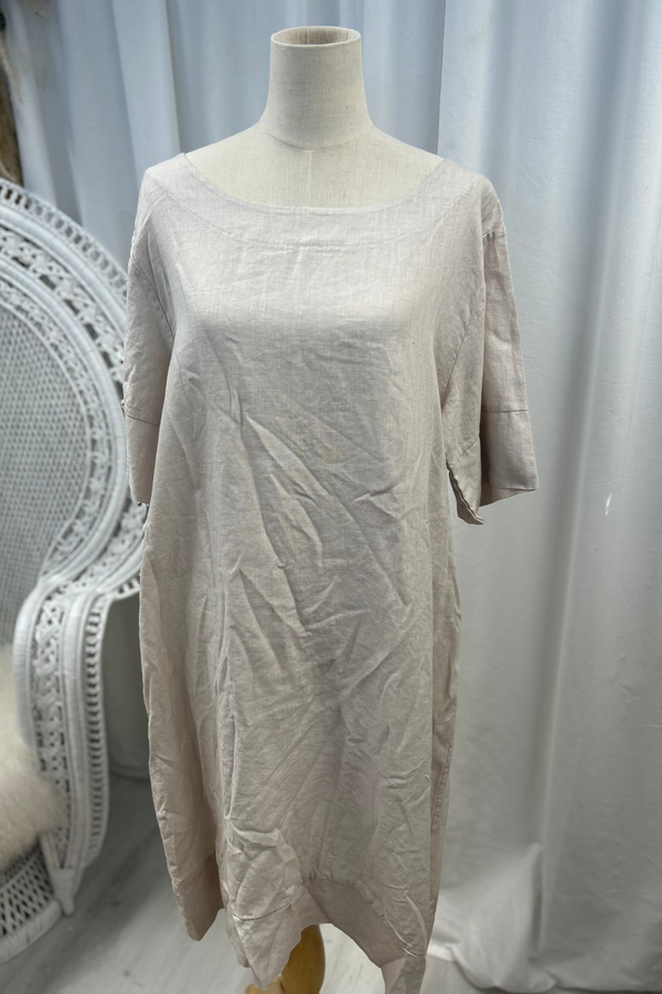 Wren linen dress, sand