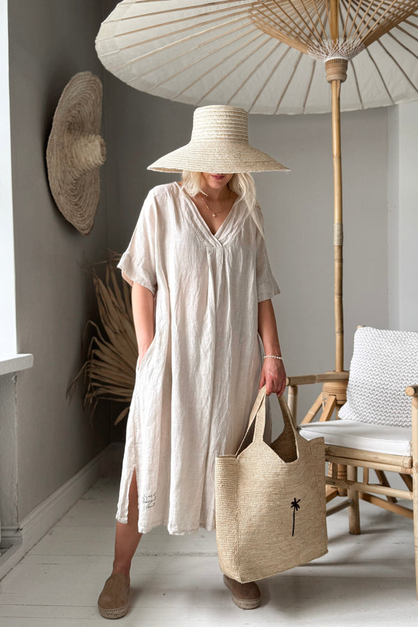 Yoko kaftan dress, sand
