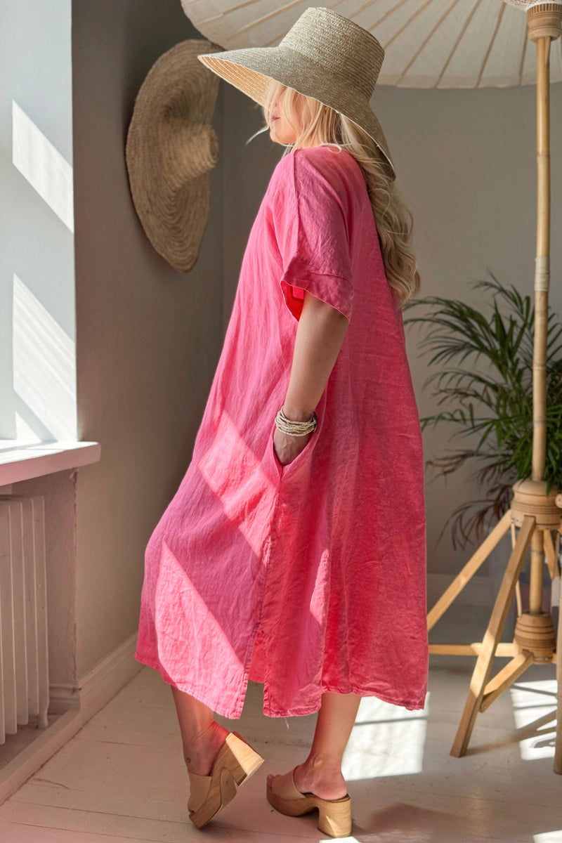 Yoko kaftaanimekko, malibu pink