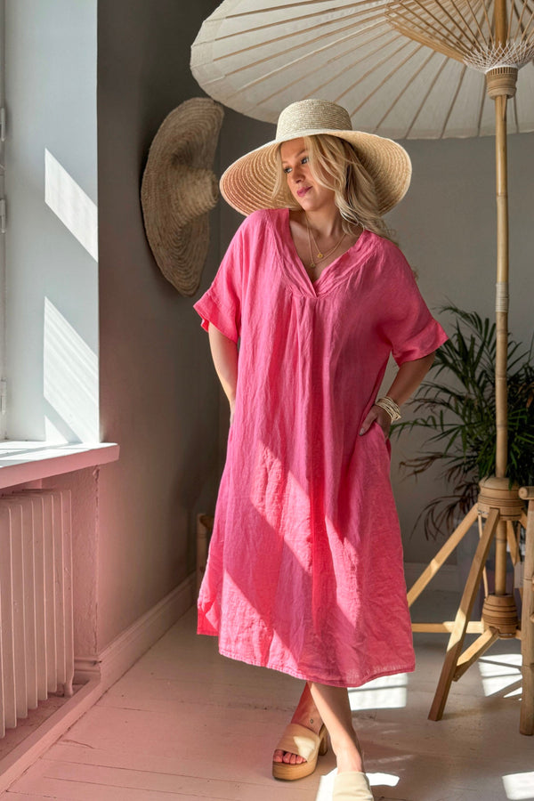 Yoko kaftaanimekko, malibu pink