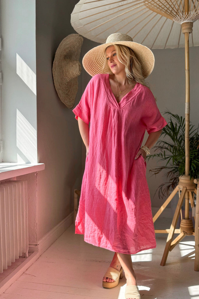 Yoko kaftaanimekko, malibu pink